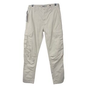 New RE/DONE White Cargo Jeans Pants Womens 24 Straight Straight